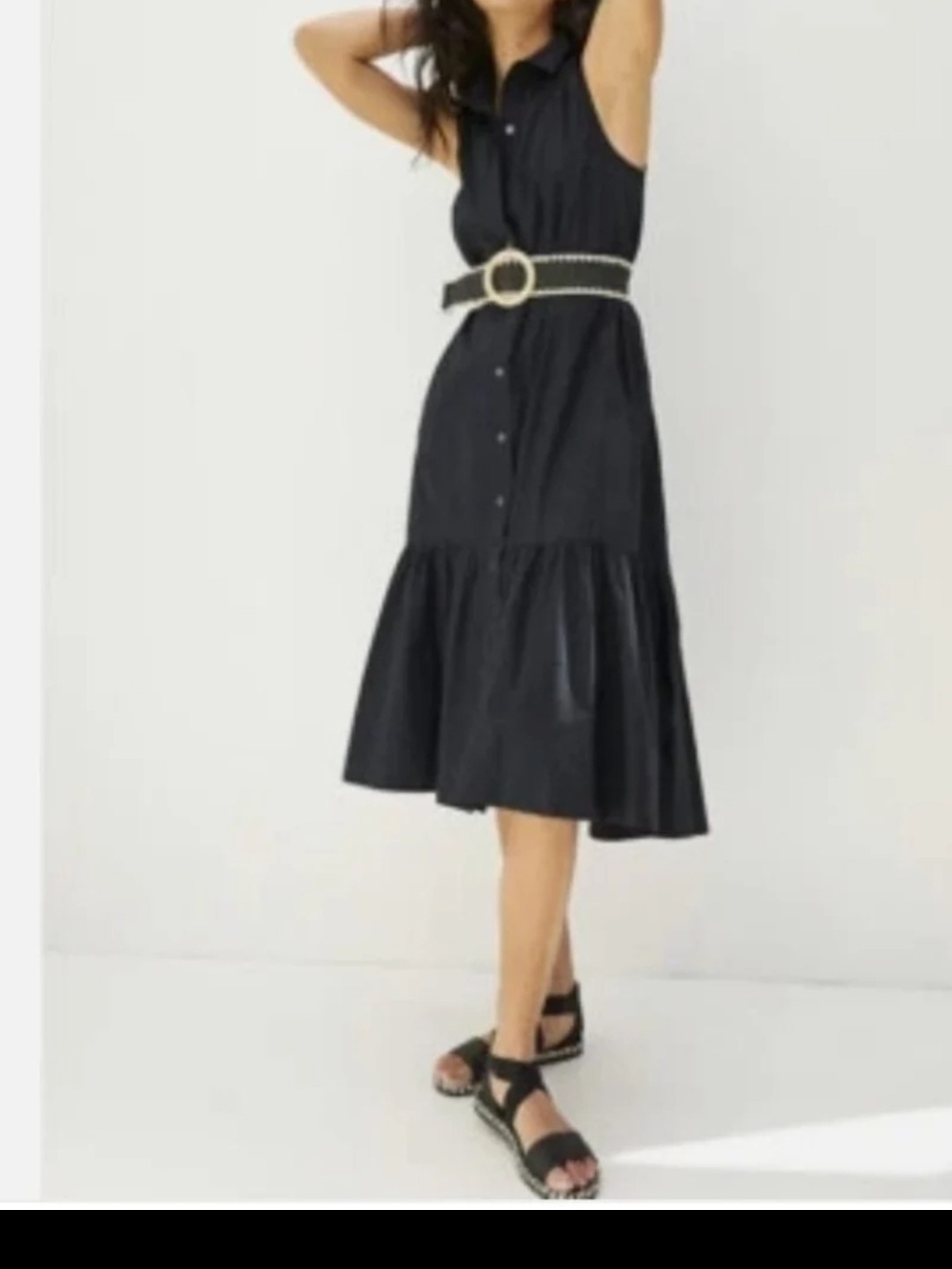 NWOT! Maeve Paola Flounced Midi Dress from Anthropologie oversized small